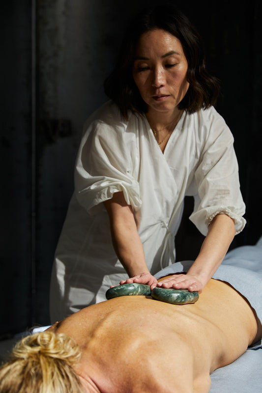 Muscle Warming Massage, Body & Face Treatment